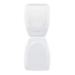 Karaca Gläser-Sets-Double Wall Borosilikat Glas Tasse 2er Set 300 ml Farblös
