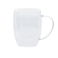 Karaca Gläser-Sets-Double Wall Borosilikat Glas Tassenet für 2 Personen 300 ml Farblös
