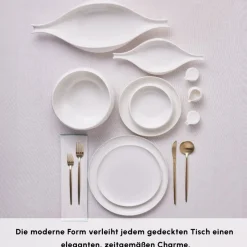 Karaca Tafelservice Für 12 Personen-Earth Collection Clay 55-teiliges 12 Personen Geschirrset Weıß01