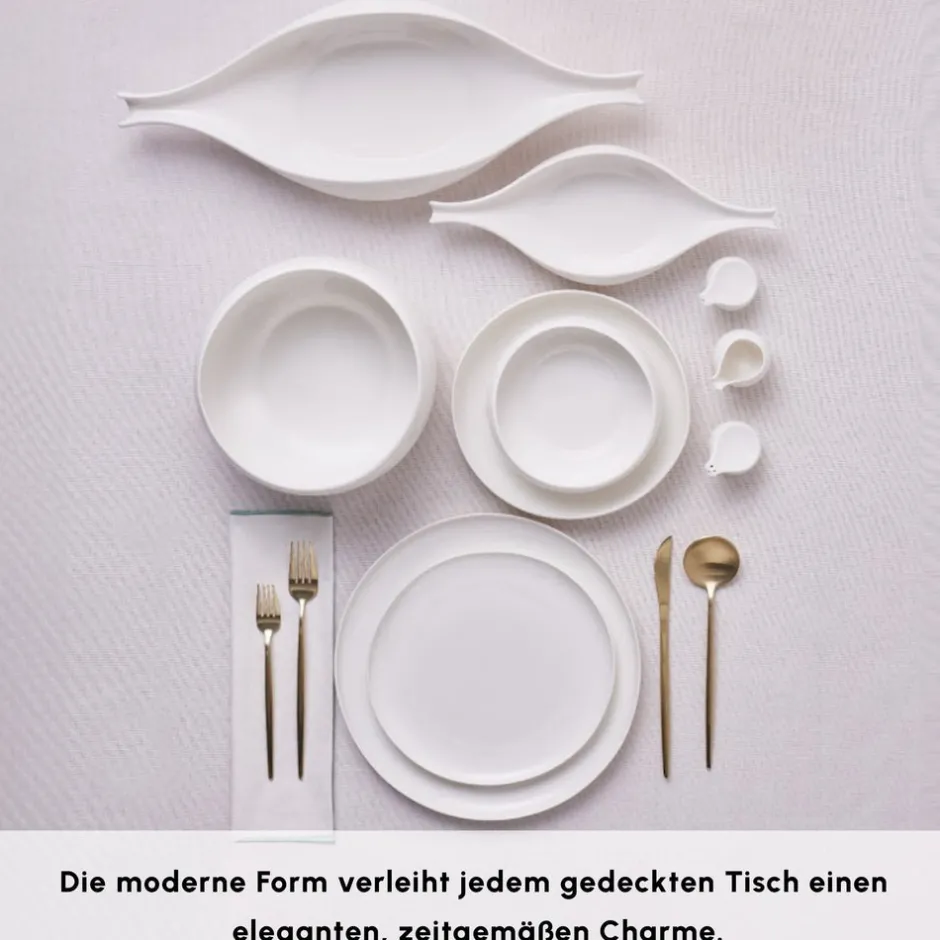 Karaca Tafelservice Für 12 Personen-Earth Collection Clay 55-teiliges 12 Personen Geschirrset Weıß01