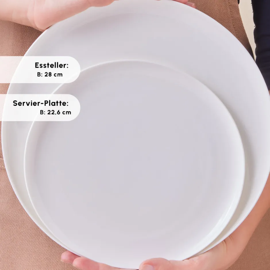Karaca Tafelservice Für 12 Personen-Earth Collection Clay 55-teiliges 12 Personen Geschirrset Weıß01