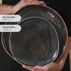 Karaca Tafelservice Für 12 Personen-Earth Collection Galactic 55-teiliges Tafelservice für 12 Personen – Weiß Beyaz