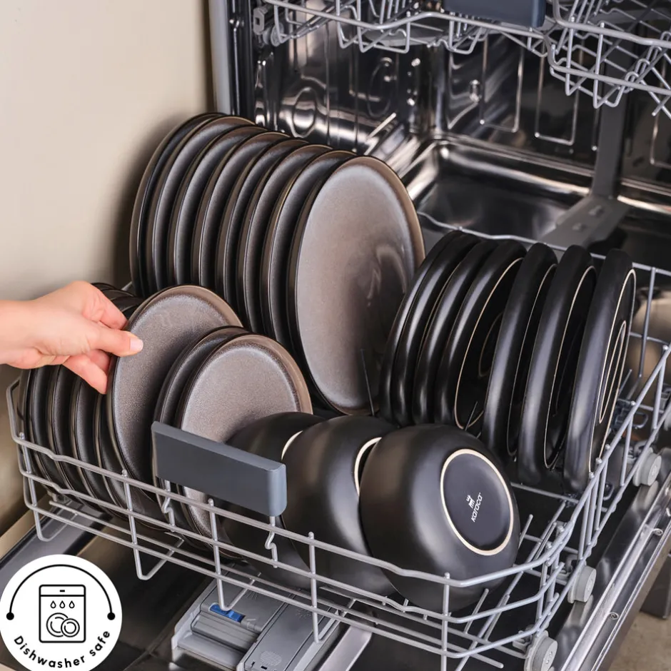 Karaca Tafelservice Für 12 Personen-Earth Collection Mercure 59-Teiliges 12-Personen Geschirrset Multıfarben