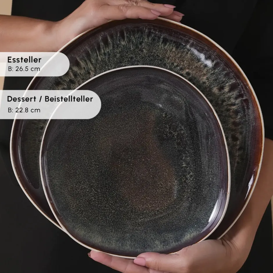 Karaca Tafelservice Für 12 Personen-Earth Collection New Galactic Weiß 59-Teiliges 12-Personen Geschirrset Weıß01
