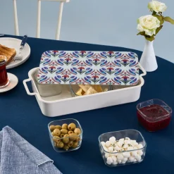Karaca Frühstücksgeschirr-Ebru 8-teiliges Frühstücksset Multıcolor