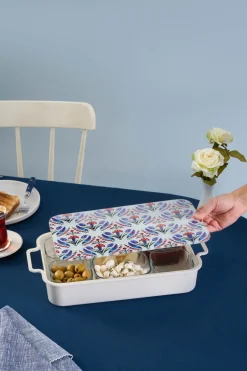 Karaca Frühstücksgeschirr-Ebru 8-teiliges Frühstücksset Multıcolor