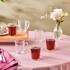 Karaca Teegläser Sets-Edna 6-teiliges Teeglas-Set Şeffaf