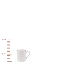 Karaca Mokka & Espressotassen Set-Elda 12 teiliges Kaffeetassen Set für 6 Personen Weıß01