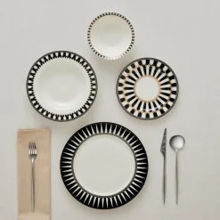 Karaca Tafelservice Für 6 Personen-Elegance Bone Helsinki 24-teiliges Tafelservice für 6 Personen