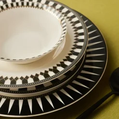 Karaca Tafelservice Für 6 Personen-Elegance Bone Helsinki 24-teiliges Tafelservice für 6 Personen