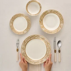 Karaca Tafelservice Für 6 Personen-Elegance Bone Isola 24-Teiliges Tafelservice Für 6 Personen, Mehrfarbig