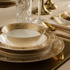 Karaca Tafelservice Für 6 Personen-Elegance Bone Isola 24-Teiliges Tafelservice Für 6 Personen, Mehrfarbig