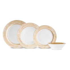 Karaca Tafelservice Für 6 Personen-Elegance Bone Isola 24-Teiliges Tafelservice Für 6 Personen, Mehrfarbig