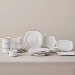 Karaca Frühstücksset Für 6 Personen-Elegance Bone Padoca 26-Teiliges 6-Personen Frühstücksset Gold