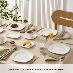 Karaca Frühstücksset Für 6 Personen-Elegance Bone Padoca 26-Teiliges 6-Personen Frühstücksset Gold