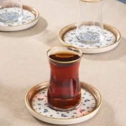 Karaca Teegläser Sets-Elena Teeset, 12-teilig, für 6 Personen