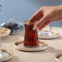 Karaca Teegläser Sets-Elena Teeset, 12-teilig, für 6 Personen