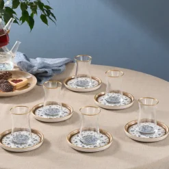 Karaca Teegläser Sets-Elena Teeset, 12-teilig, für 6 Personen