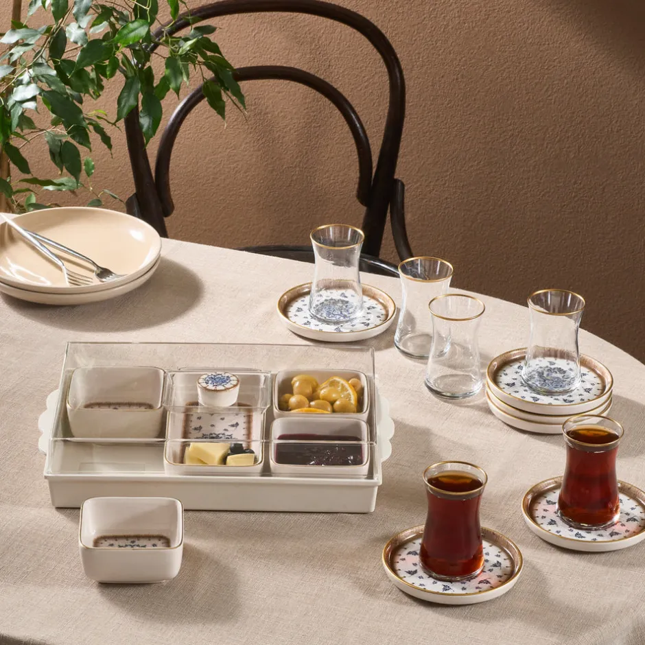 Karaca Teegläser Sets-Elena Teeset, 12-teilig, für 6 Personen