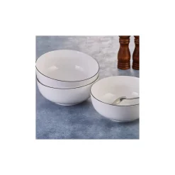Karaca Schüssel/Bowl-Elica Breite Schüssel 20 cm Weıß01