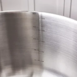 Karaca Stahltopf-Elite Edelstahl-Induktions-Kochtopf mit Deckel, 34 cm, Silber