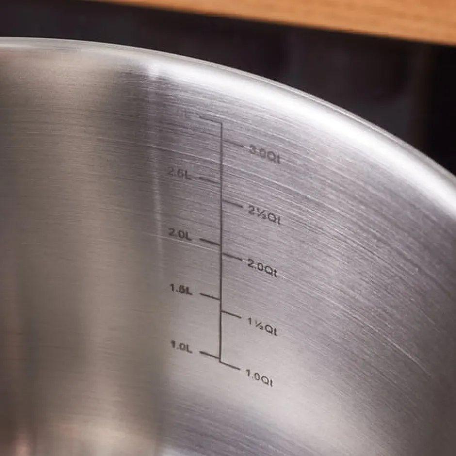 Karaca Stahltopf-Elite Edelstahl-Induktions-Kochtopf mit Deckel, 20 cm, Silber