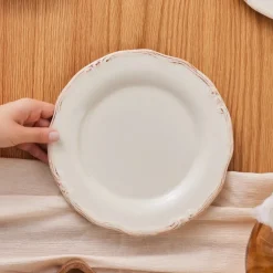 Karaca Speiseteller-Elizabeth Ecru Essteller, 22 cm Ecru01