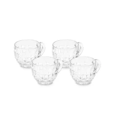 Karaca Teetassen Sets-Emel 4 Personen Glas Tee Cup 180 Ml Klar