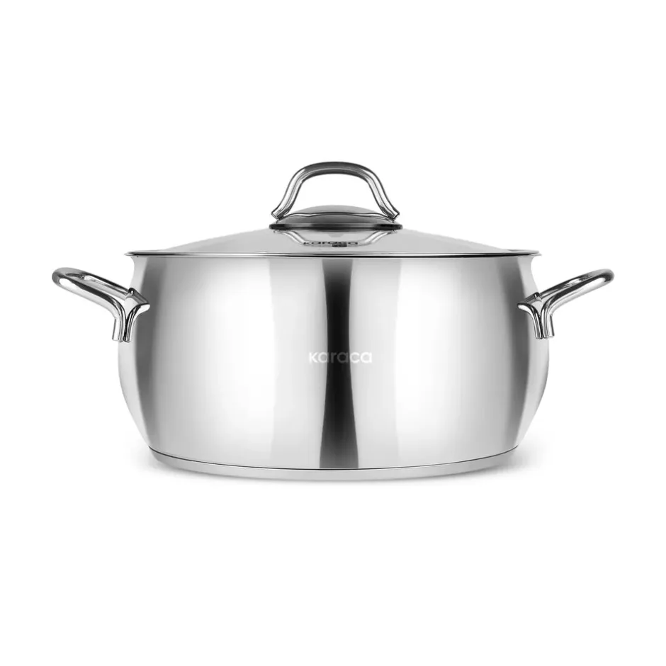 Karaca Stahltopf-Emirgan Induktions Stahltopf, 24 cm