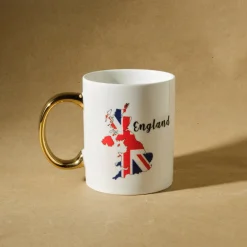 Karaca Mugs & Kaffeebecher-England Tasse ,350 ml Multıfarben