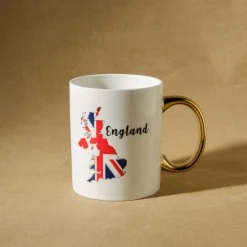 Karaca Mugs & Kaffeebecher-England Tasse ,350 ml Multıfarben