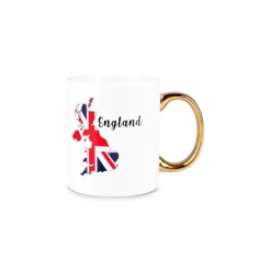 Karaca Mugs & Kaffeebecher-England Tasse ,350 ml Multıfarben