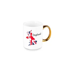 Karaca Mugs & Kaffeebecher-England Tasse ,350 ml Multıfarben