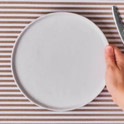 Karaca Speiseteller-Epsilon Dessert-/Beilagenteller aus Porzellan, 22 cm, Weiß Weıß01
