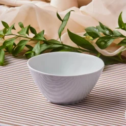 Karaca Schüssel/Bowl-Epsilon Müsli-/Suppenschale aus Porzellan, 16 cm, Weiß Weıß01