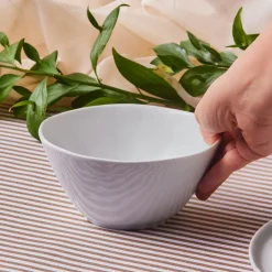 Karaca Schüssel/Bowl-Epsilon Müsli-/Suppenschale aus Porzellan, 16 cm, Weiß Weıß01