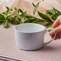 Karaca Mugs & Kaffeebecher-Epsilon Porzellanbecher, 680 ml, Weiß