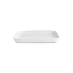 Karaca Dessertteller-Epsilon Quadratischer Dessert-/Beilagenteller aus Porzellan, 13 cm, Weiß Weıß01