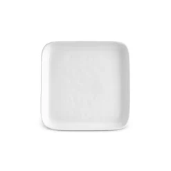Karaca Dessertteller-Epsilon Quadratischer Dessert-/Beilagenteller aus Porzellan, 13 cm, Weiß Weıß01