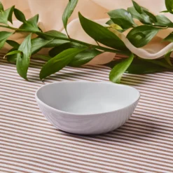 Karaca Schüssel/Bowl-Epsilon Snackschale aus Porzellan, 12 cm, Weiß Weıß01