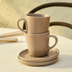 Karaca Mokka & Espressotassen Set-Eric 8-teiliges Espressoglas-Set für 4 Personen Braun01