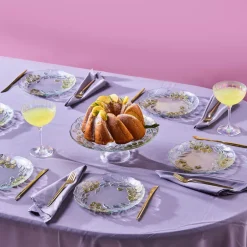 Karaca Kuchenplatte-Eucalyptus 7-teiliges Dessertset Kahverengi