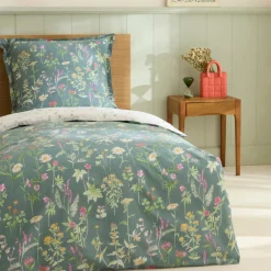 Karaca Bettwäsche-Evergreen Renforcé Bettwäsche-Set, Einzelbett, Grün