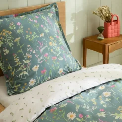 Karaca Bettwäsche-Evergreen Renforcé Bettwäsche-Set, Einzelbett, Grün
