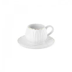 Karaca Mokka & Espressotassen Set-Eylül Kaffeetasse für 6 Personen 85 Ml Weıß01