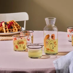 Karaca Gläser-Sets-Face 5-teiliges Glas-Set Multıfarben