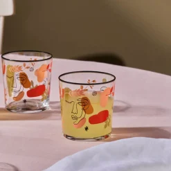 Karaca Gläser-Sets-Face 5-teiliges Glas-Set Multıfarben