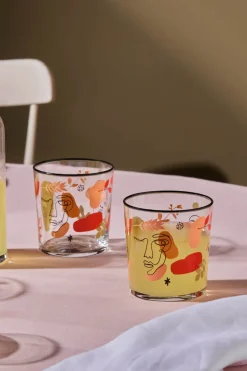 Karaca Gläser-Sets-Face 5-teiliges Glas-Set Multıfarben