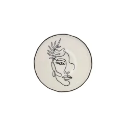 Karaca Frühstücksgeschirr|Kuchenplatte-Face 6-teiliges Kuchenteller-Set Weıß01