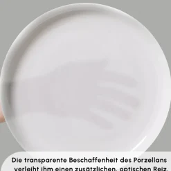 Karaca Tafelservice Für 12 Personen-Favaro für 12 Personen Geschirrset, 56 Teilig, New Generation Bone Weıß01